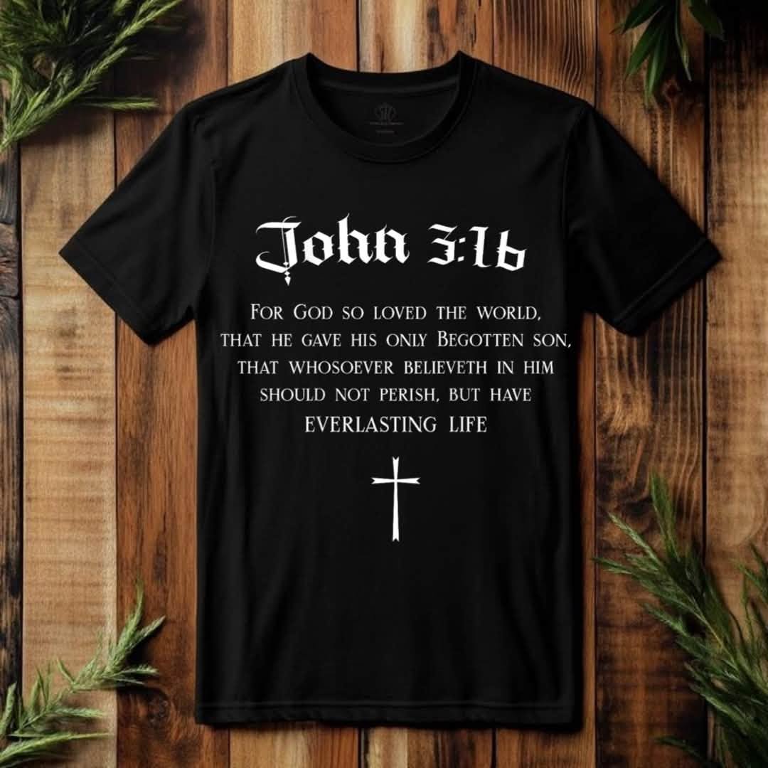 John 3:16 Scripture Graphic Tee