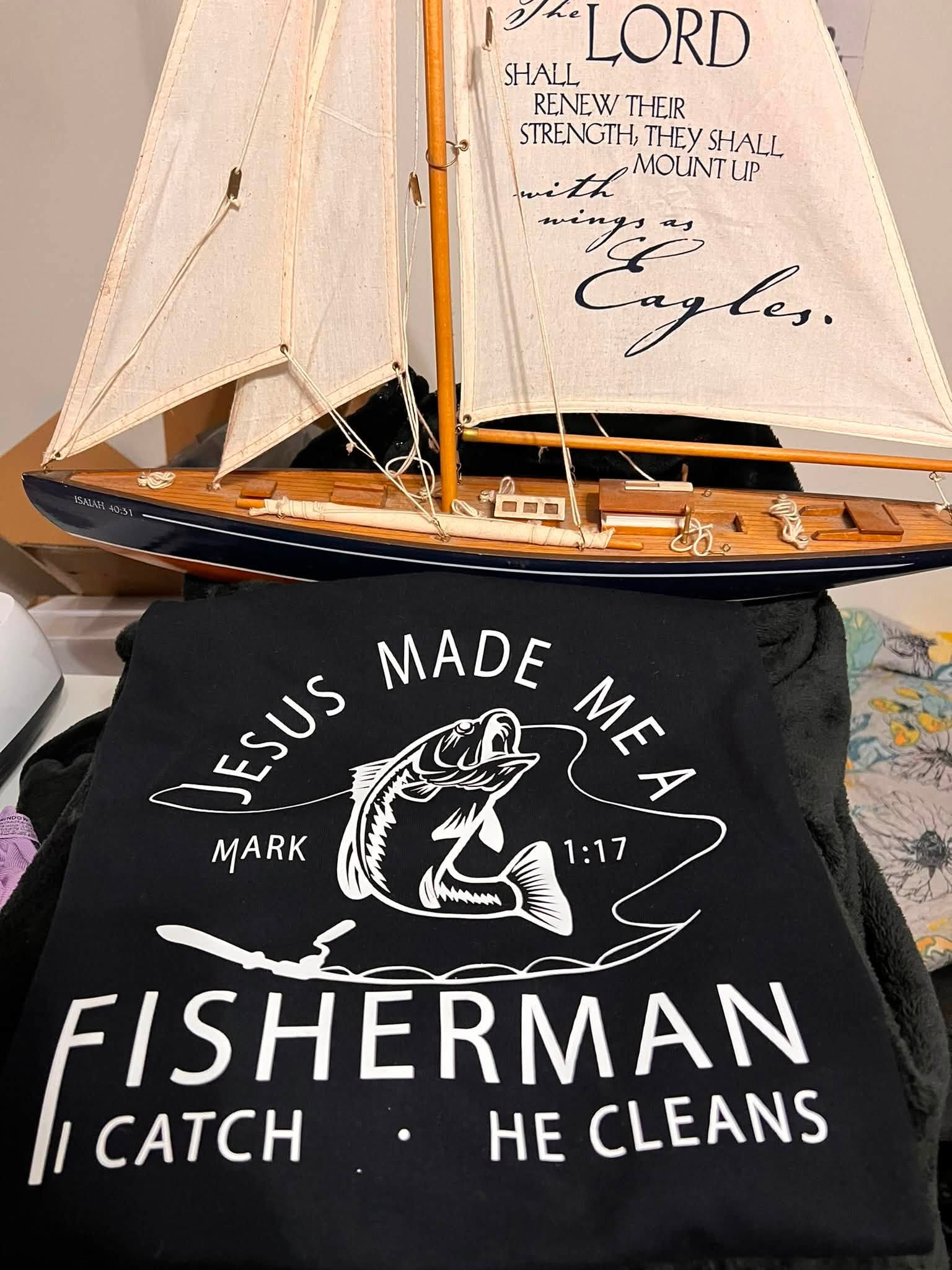 Jesus Made Me a Fisherman T-Shirt – Mark 1:17