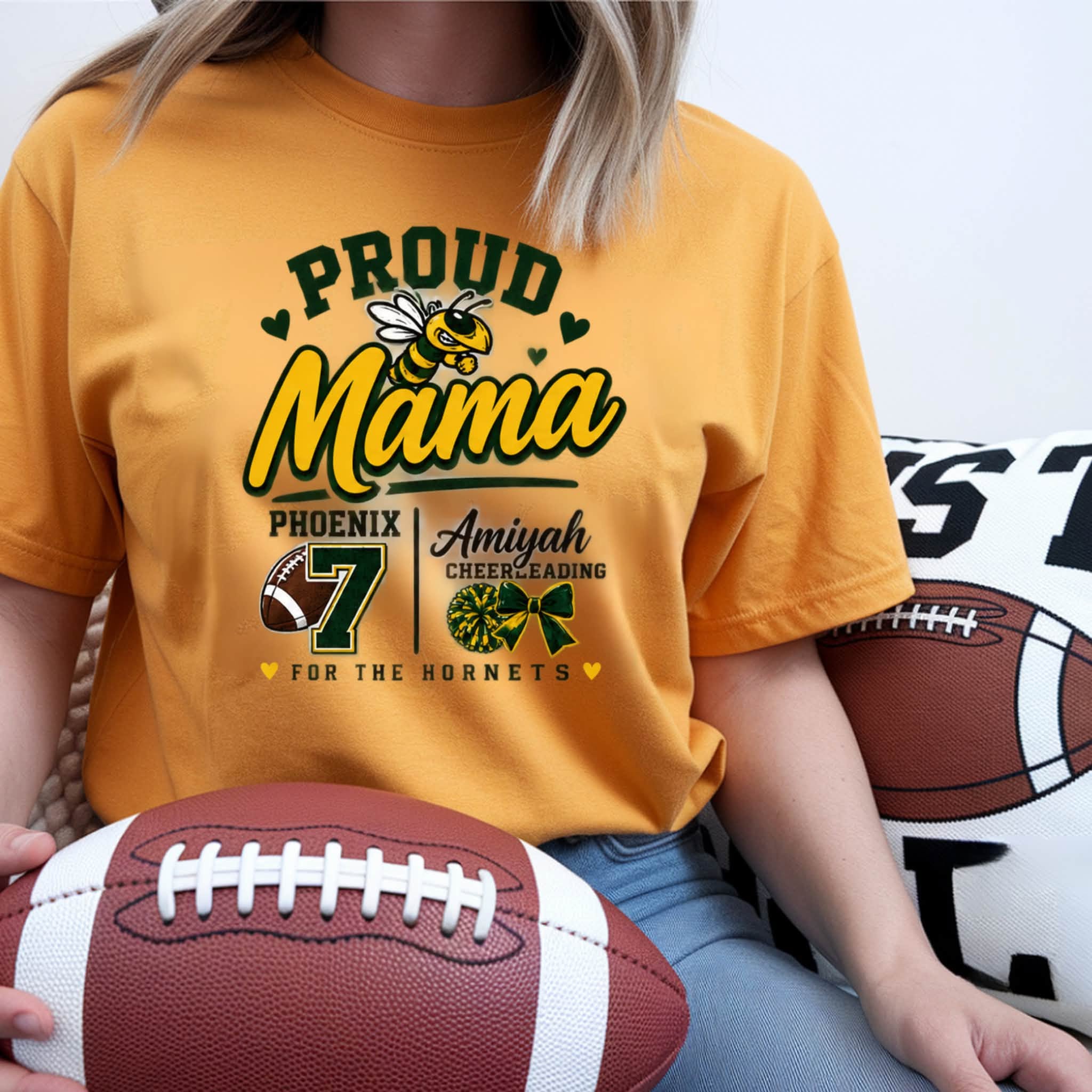 Proud Mama Hornets Custom T-Shirt