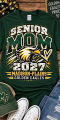 Madison-Plains Golden Eagles Senior Mom 2027 T-Shirt