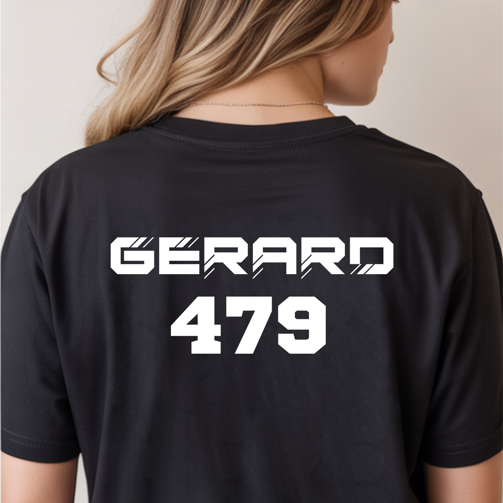 Custom Name & Number Gildan T-Shirt