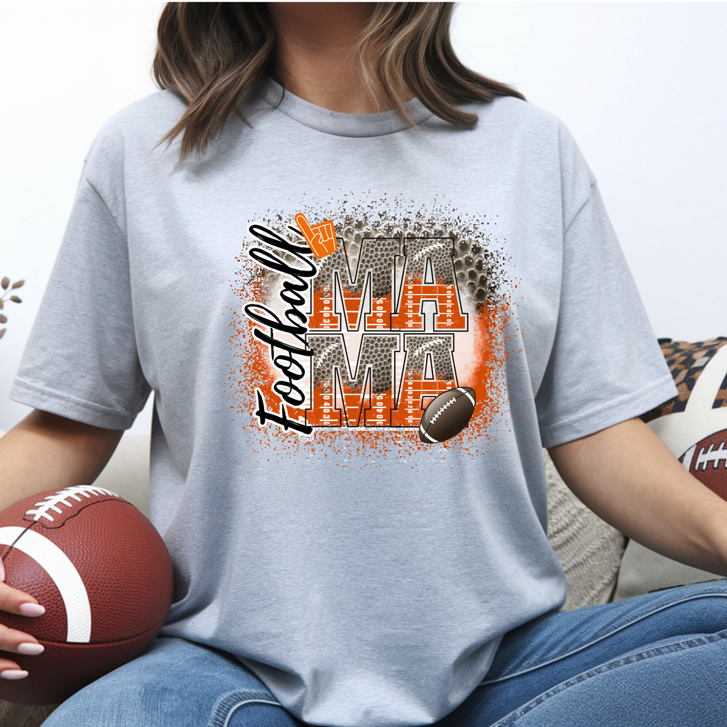Proud Football Mama T-Shirt – Customized with Child's Name & Number
