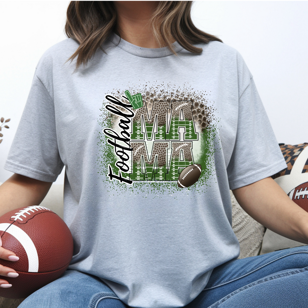 Proud Football Mama T-Shirt – Customized with Child's Name & Number