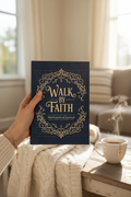 Hand holding Walk by Faith Journal